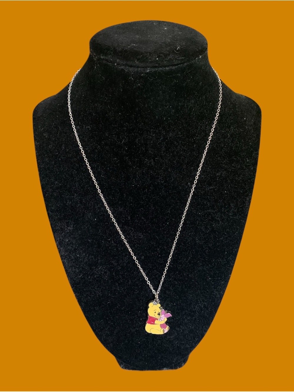 Disney Winnie the Pooh & Piglet Enamel Pendant Necklace